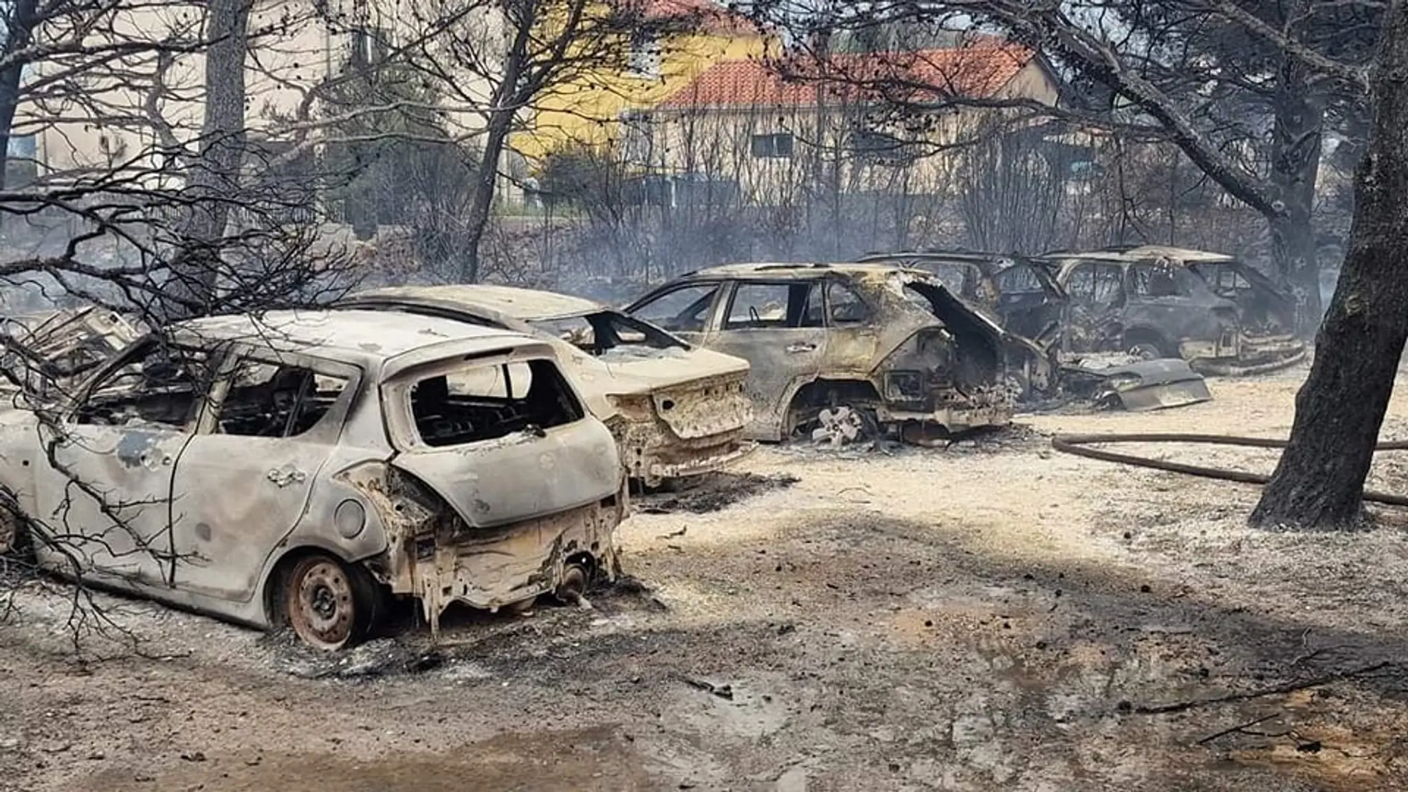 Požiar pri Šibeniku