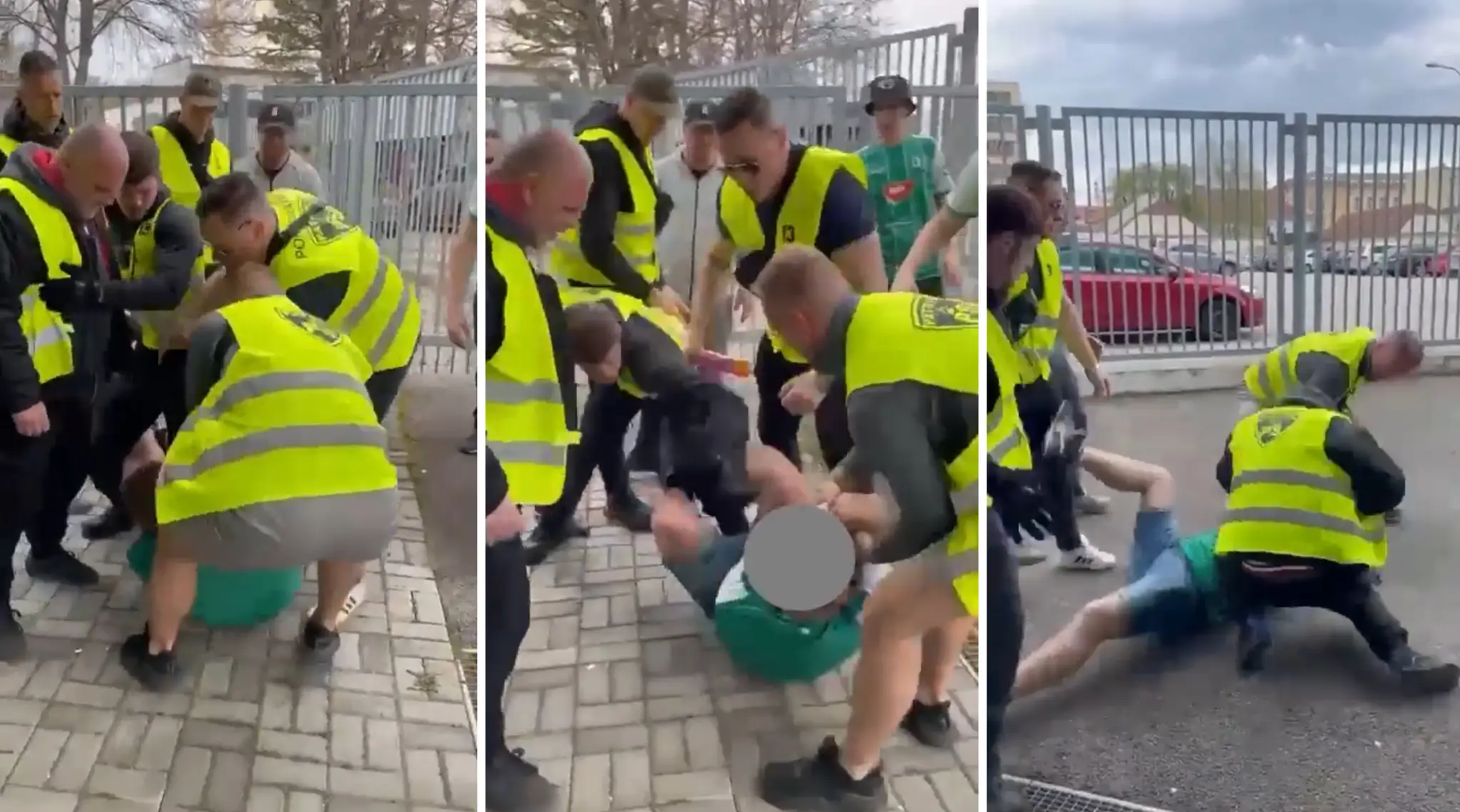 surový incident na futbale