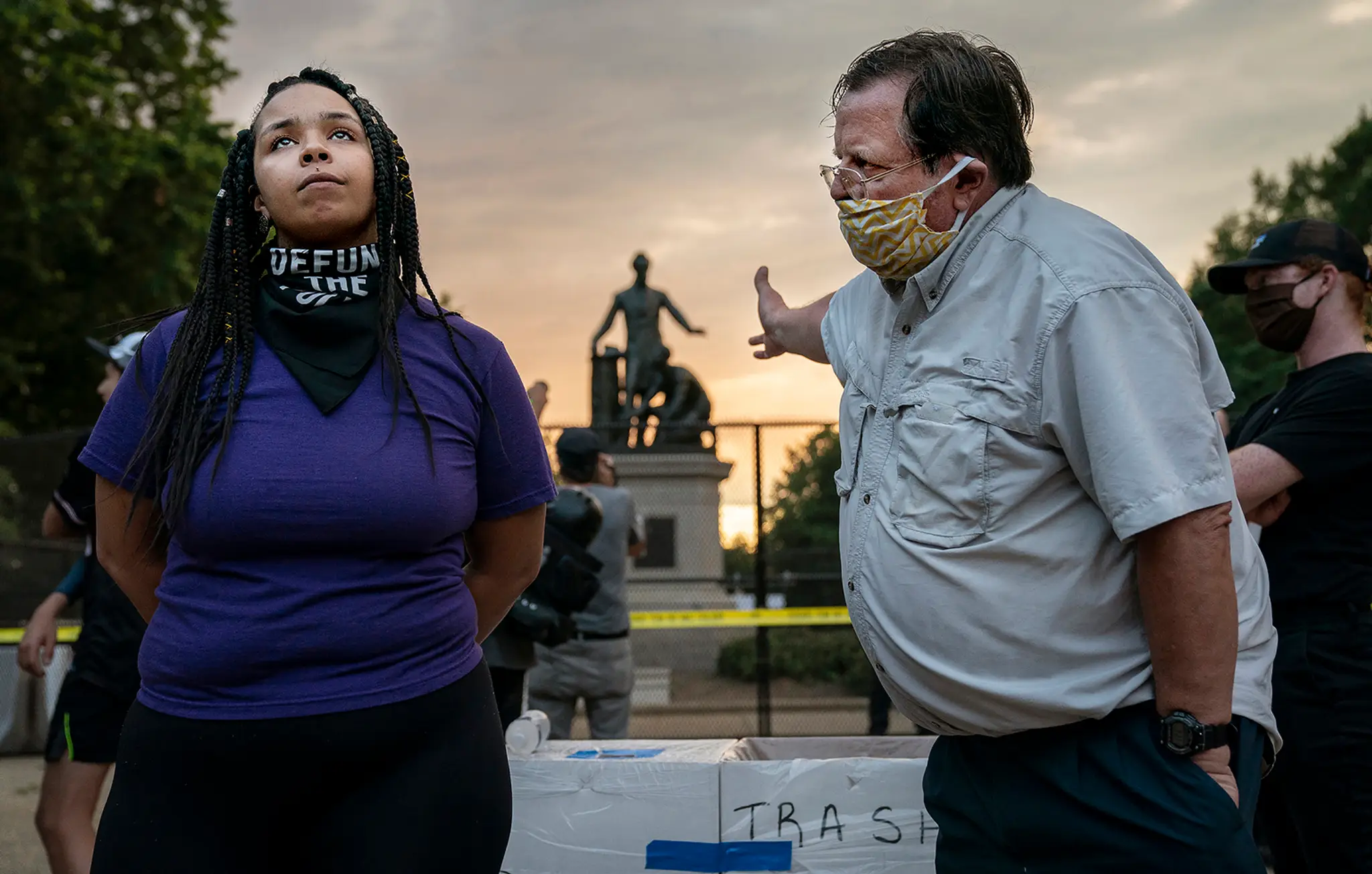 Prvé miesto v sekcii Aktuality Evelyn Hocksteinová so snímkou Lincoln Emancipation Memorial Debate (Debata o Lincolnovom pamätní