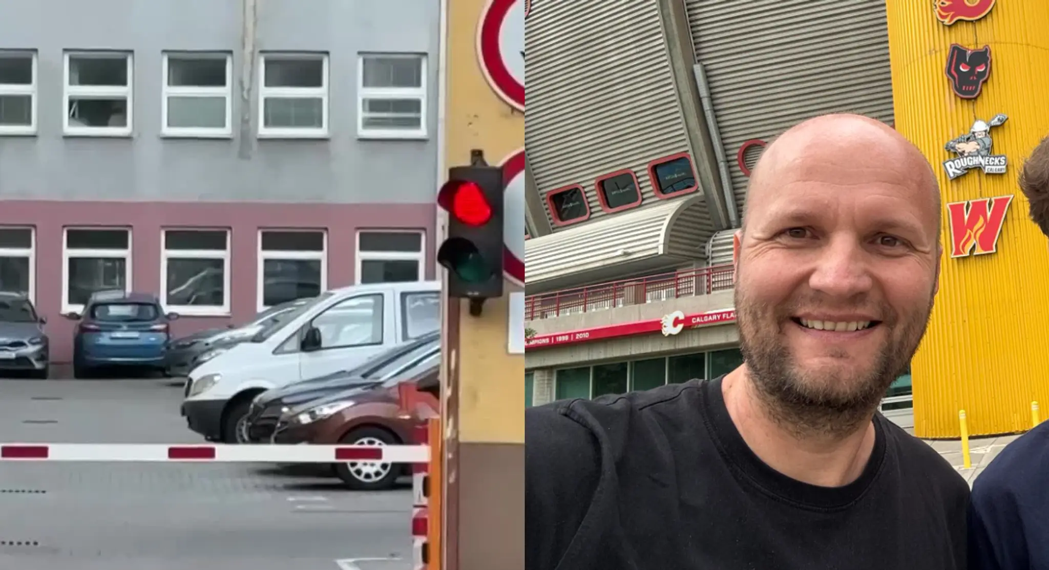 Na snímke Jaroslav Naď, ktorý sa po tom, ako sa ho snažili zadržať, ozval z Kanady.