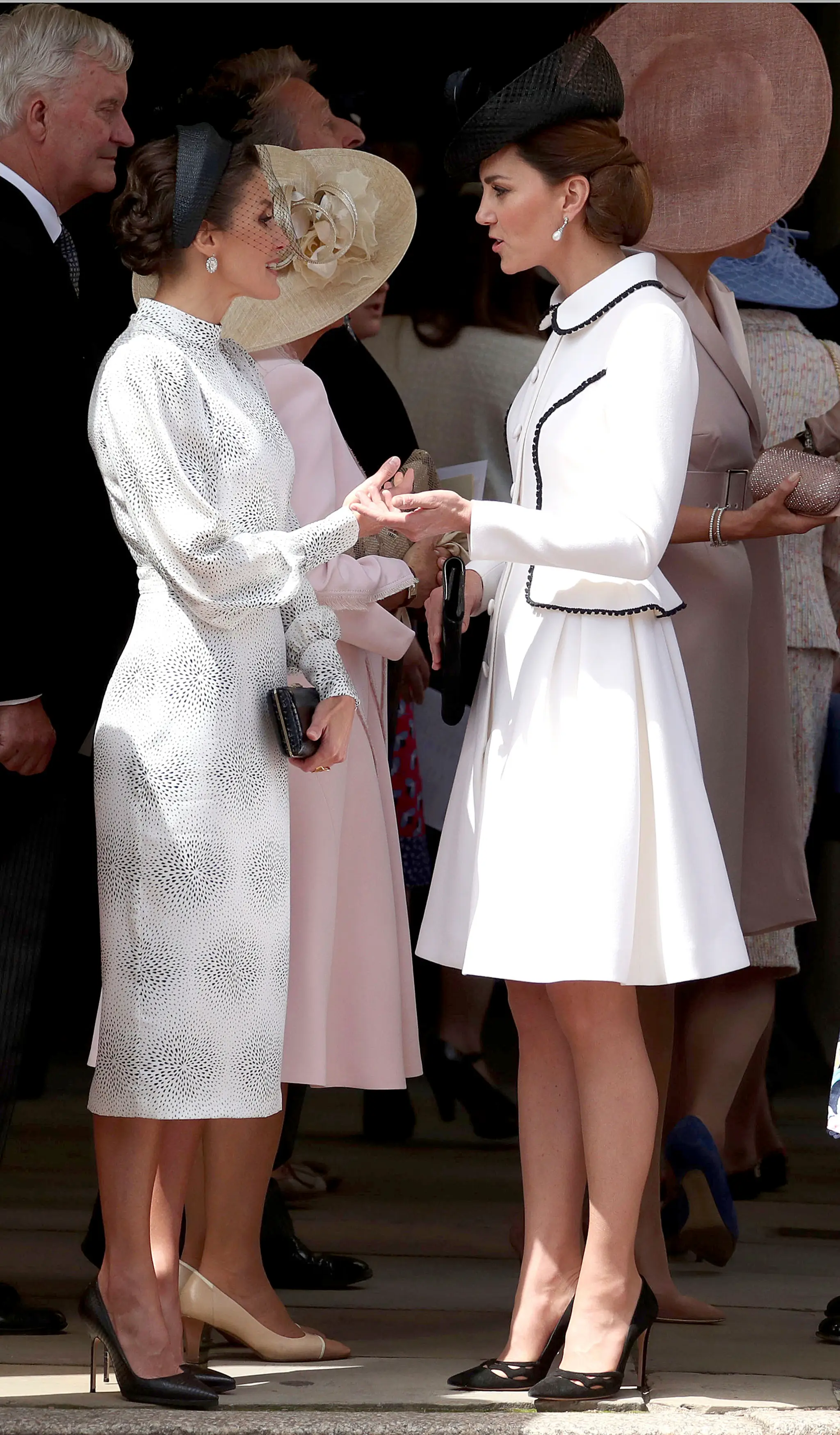 Kráľovná Letizia s vojvodkyňou Kate.
