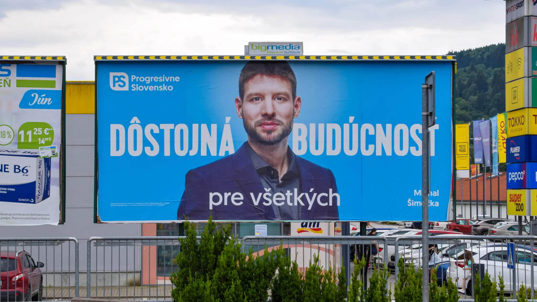 Bilbord strany Progresívne Slovensko.