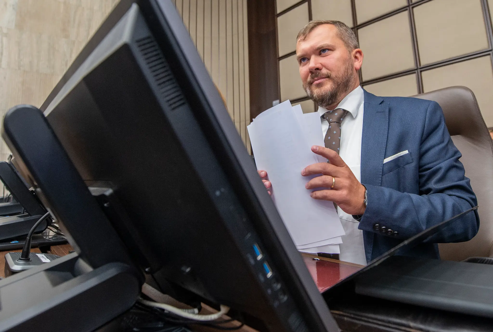 Viliam Karas počas rokovania vlády.