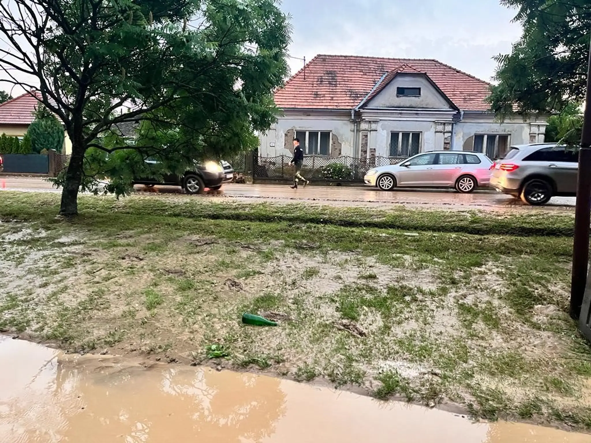 Povodeň v obci Pavlovce.