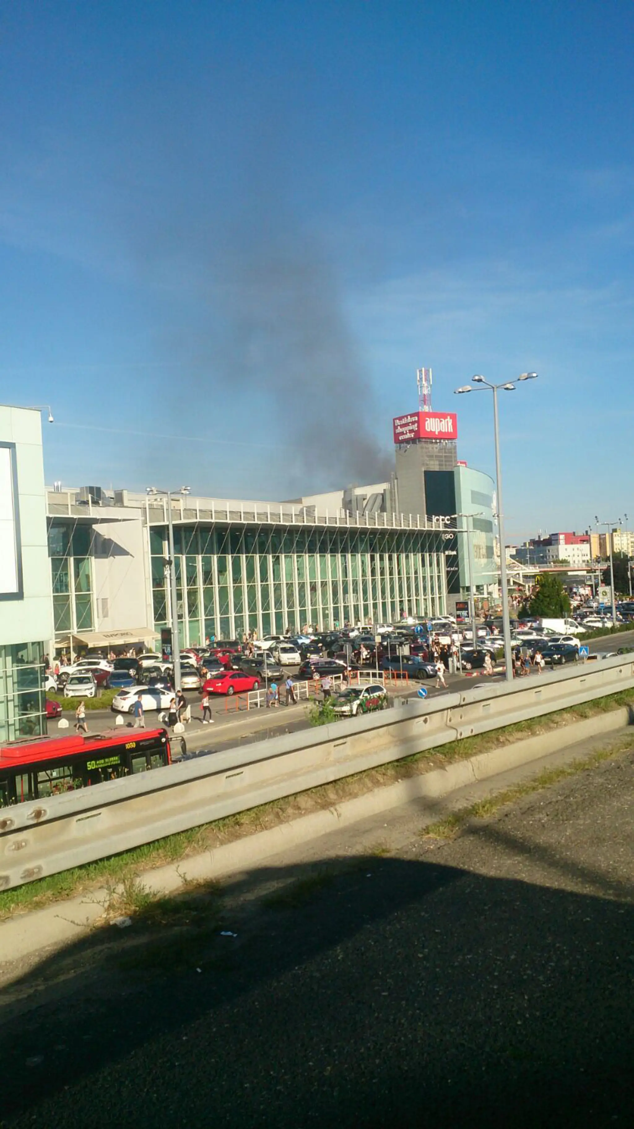 Požiar v Auparku.