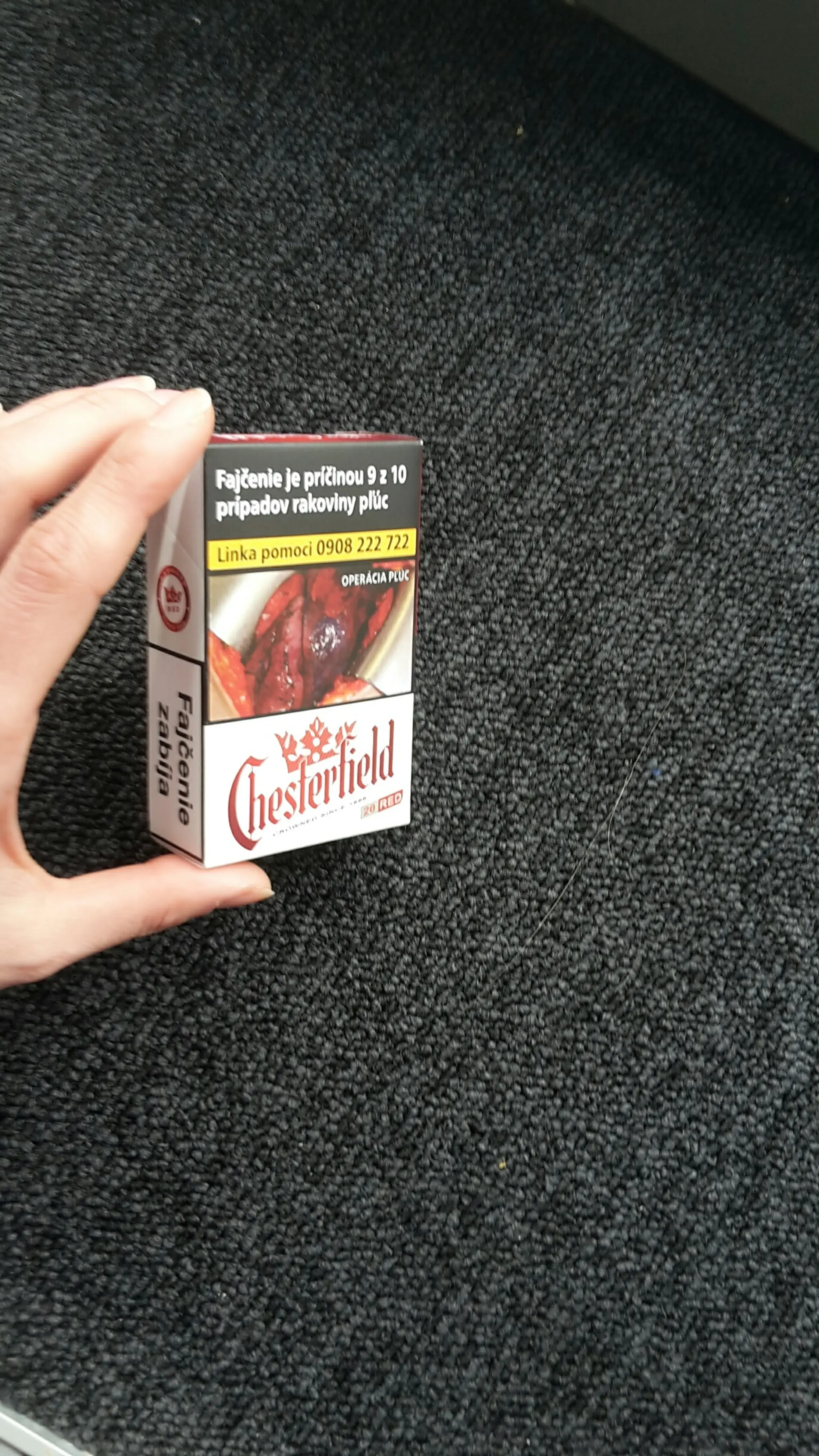 Náhľad cigariet s varovnými obrázkami