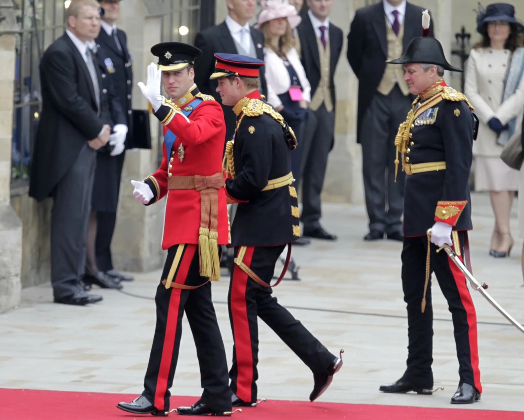 Princi William pred obradom vo Westminsterskom opátstve.