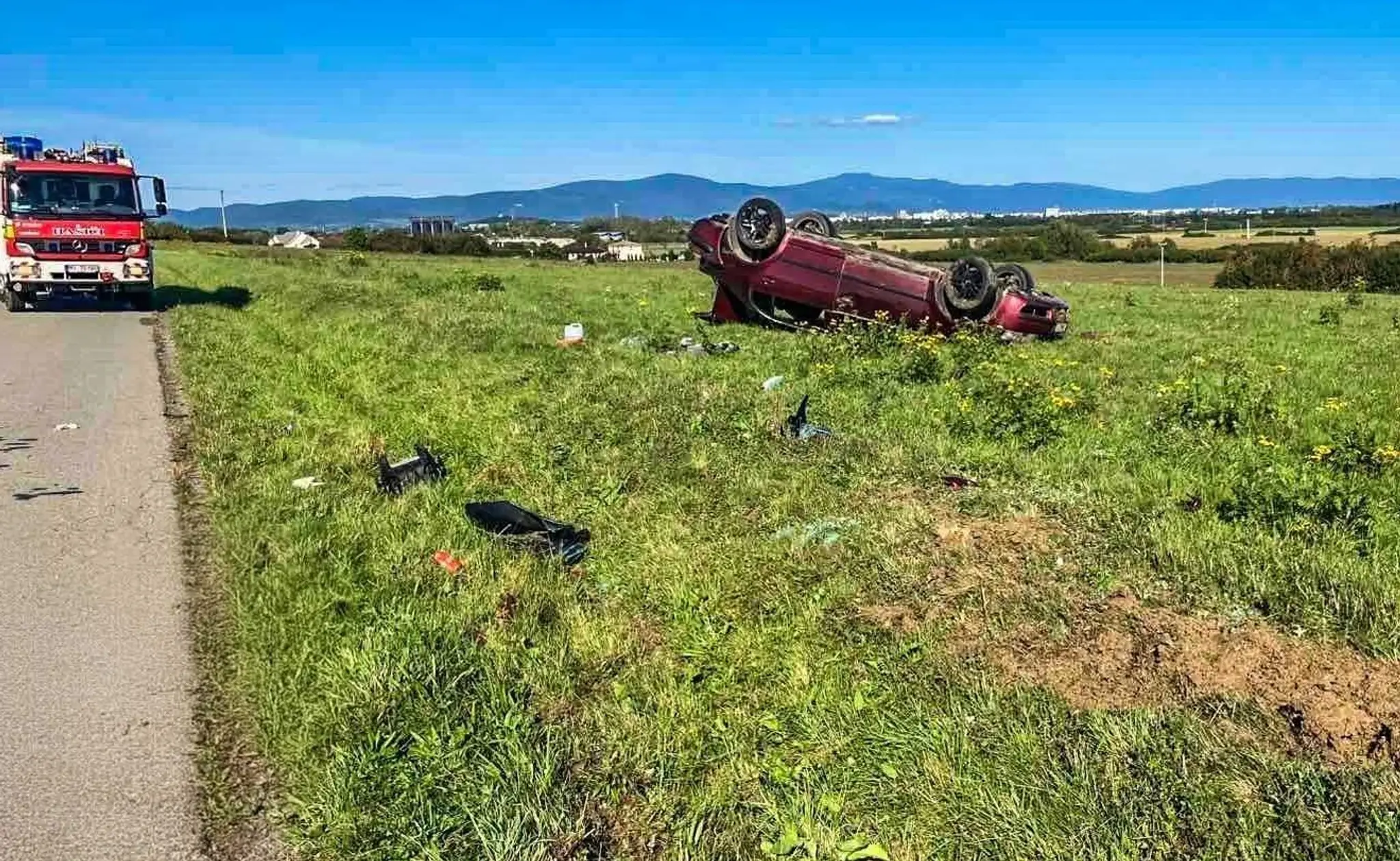 Auto po nehode.