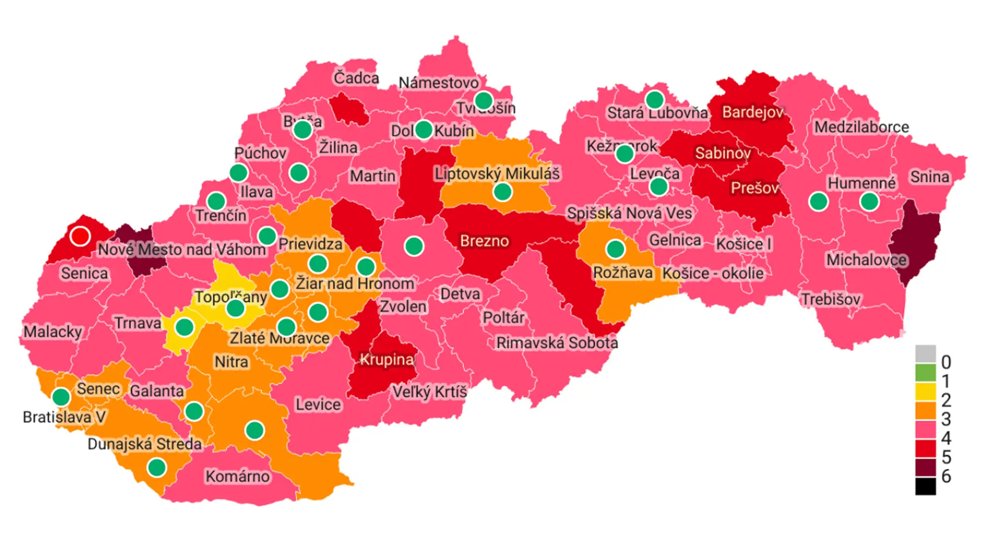 Rozdelenie okresov od 24.5.