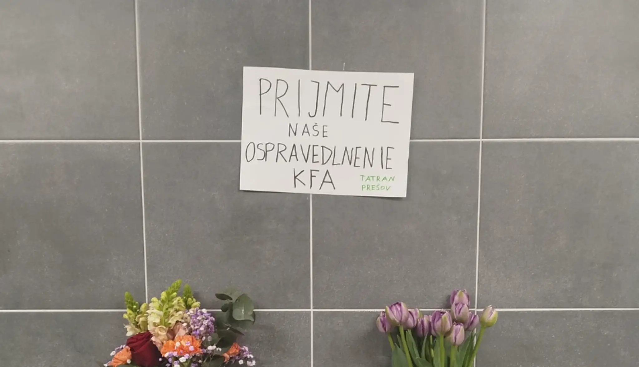 Ospravedlnenie.