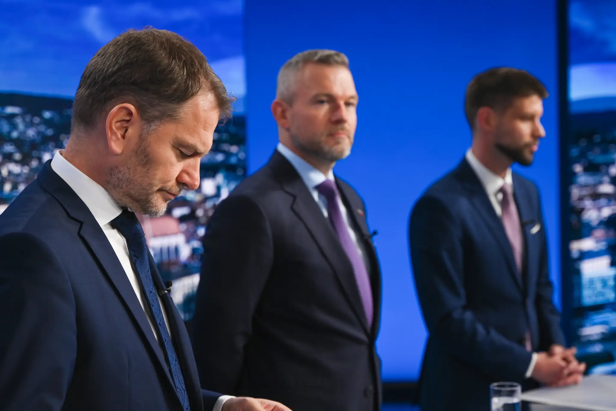 Igor Matovič, Peter Pellegrini a Michal Šimečka.