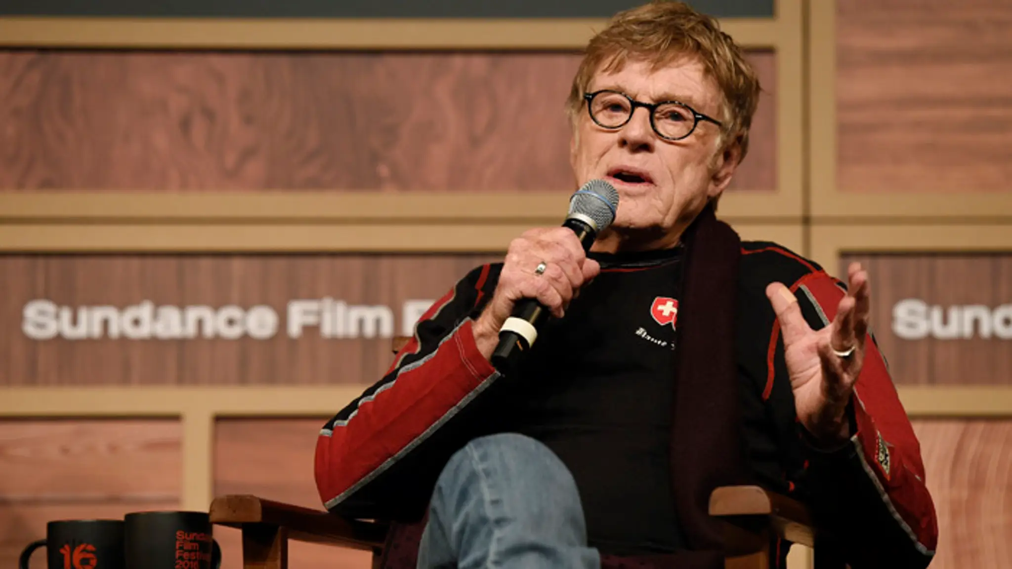 Robert Redford na snímke z 22. januára 2016 na Sundance Film Festival, ktorý sám založil.