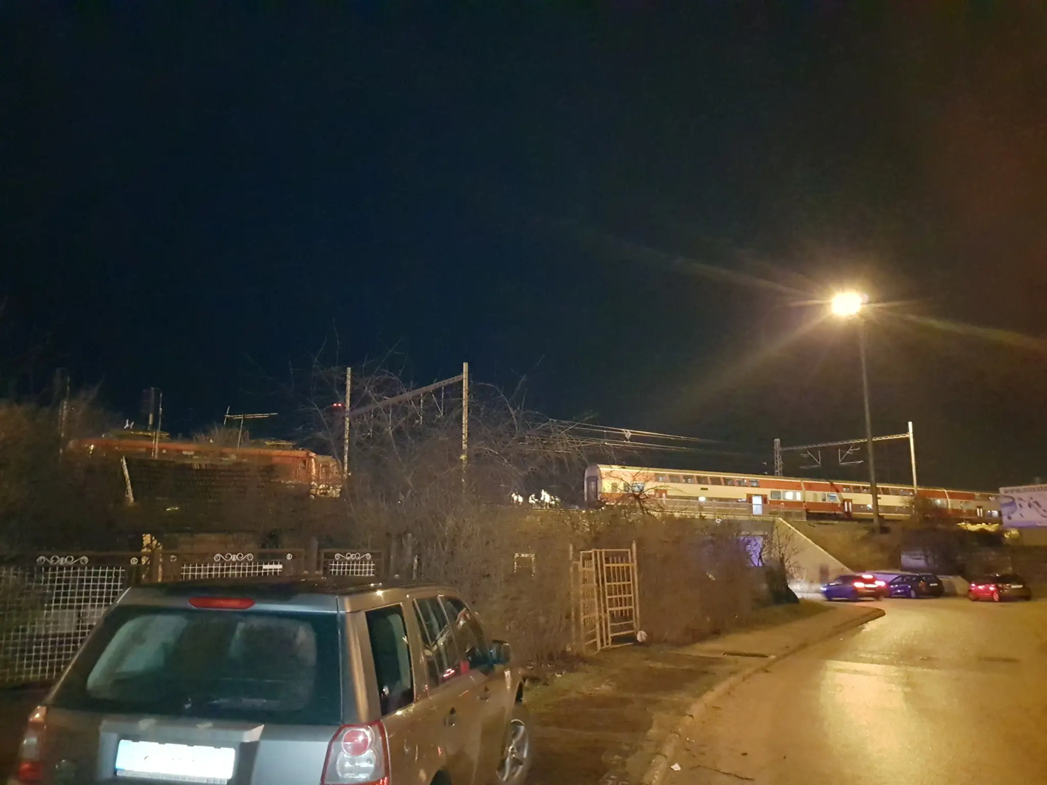 Zrážka vlaku v Pezinku.