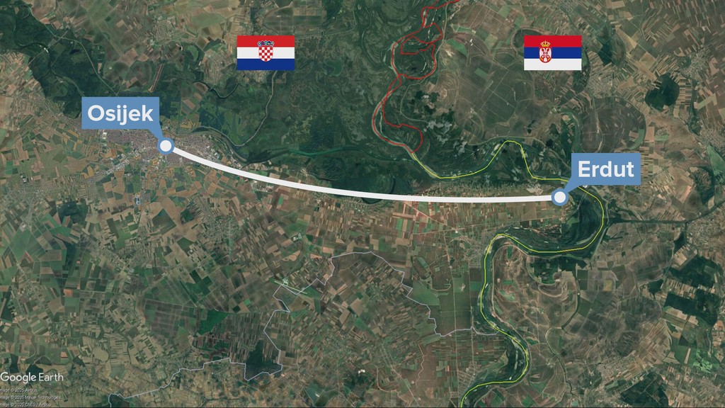 Mapa trasy vlaku