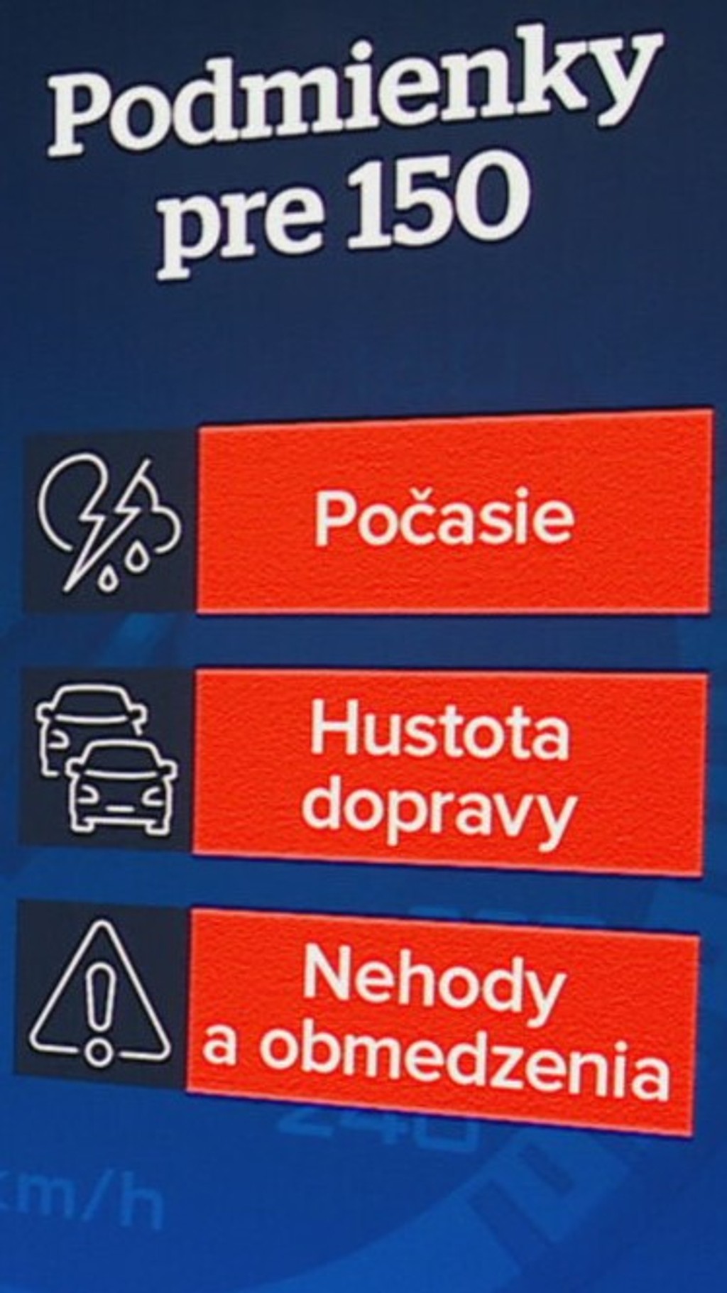 Zmeny najvyššej povolenej rýchlosti na diaľnici