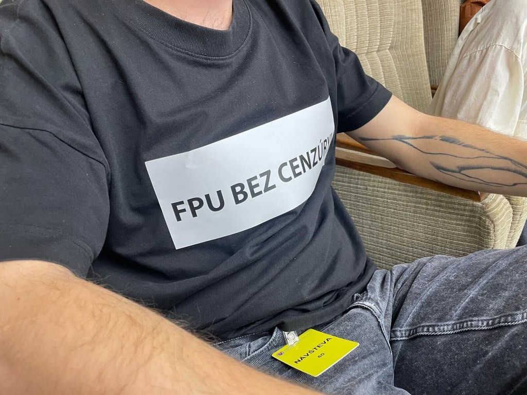 Umelci v parlamente.