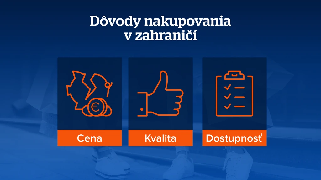 Dôvody nákupov v zahraniční. 