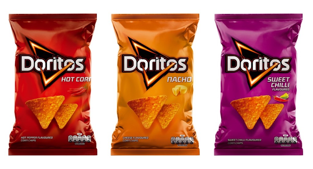 Doritos s jeho novými príchuťami