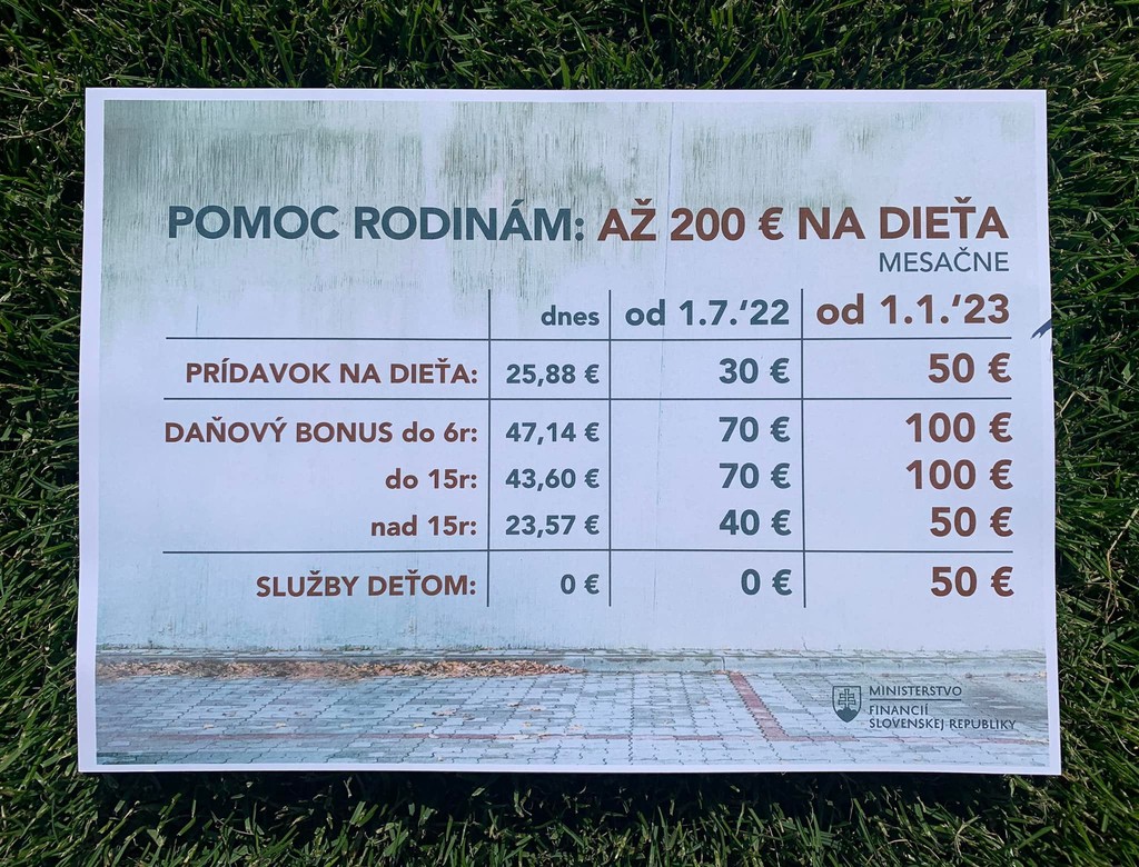 Pomoc rodinám.