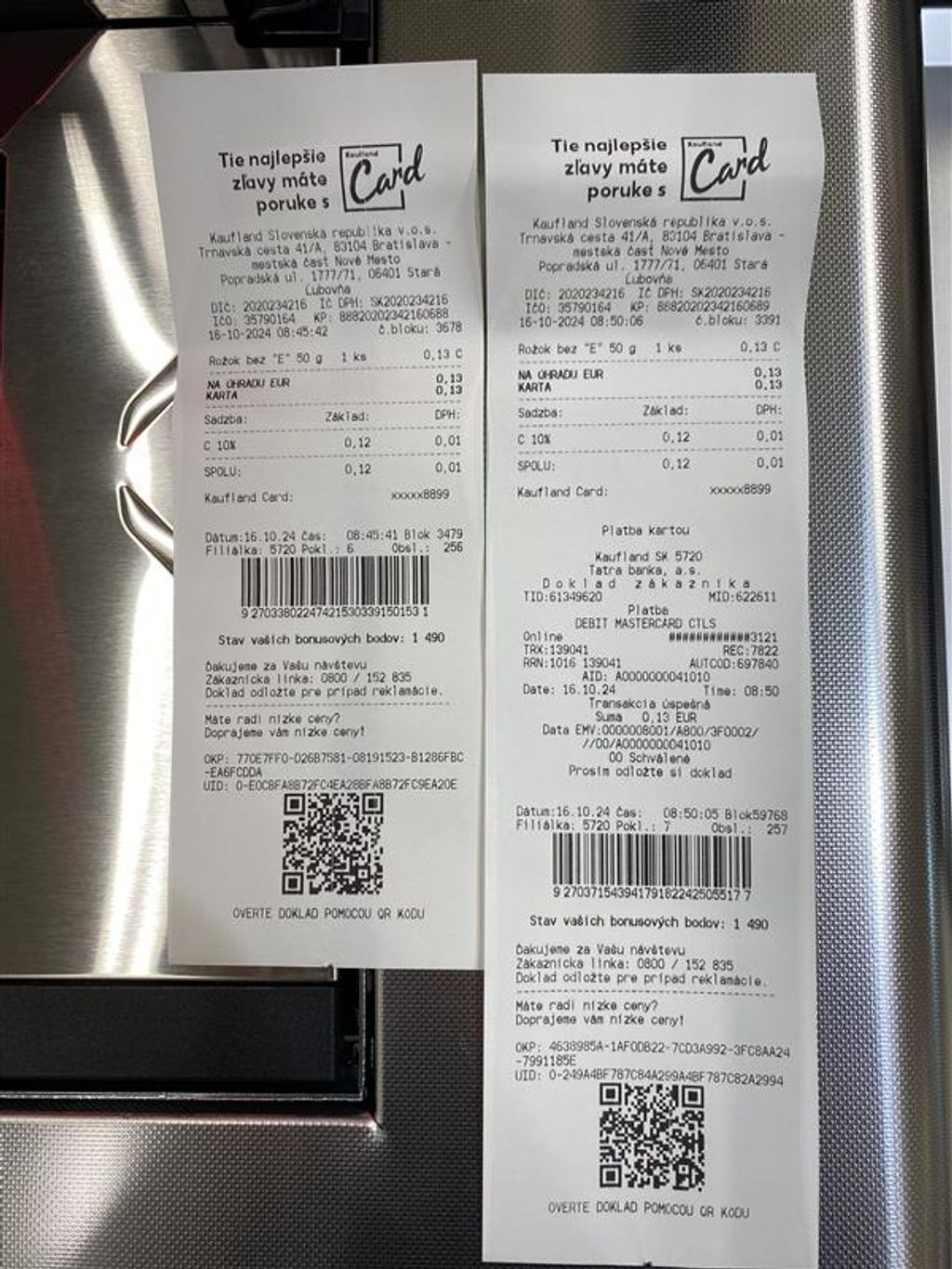 Porovnanie dĺžky bločkov 