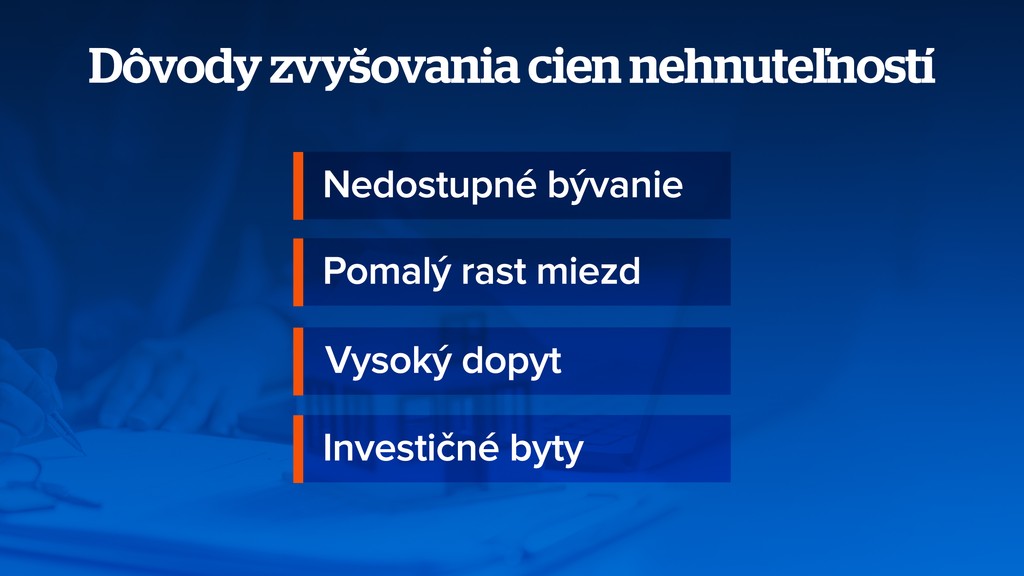 Dôvody zvyšovania cien nehnuteľností