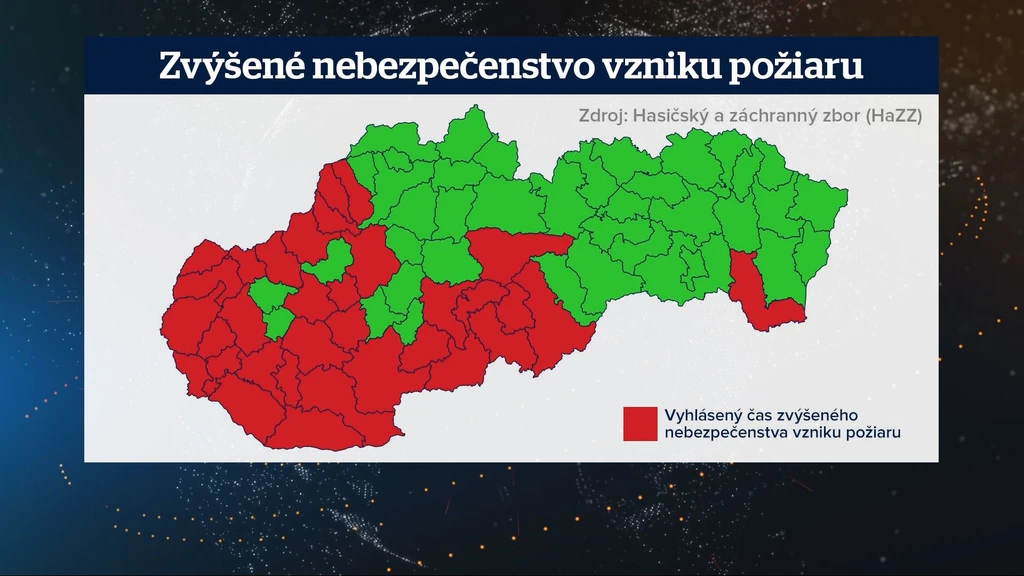 Zvýšené nebezpečenstvo vzniku požiaru