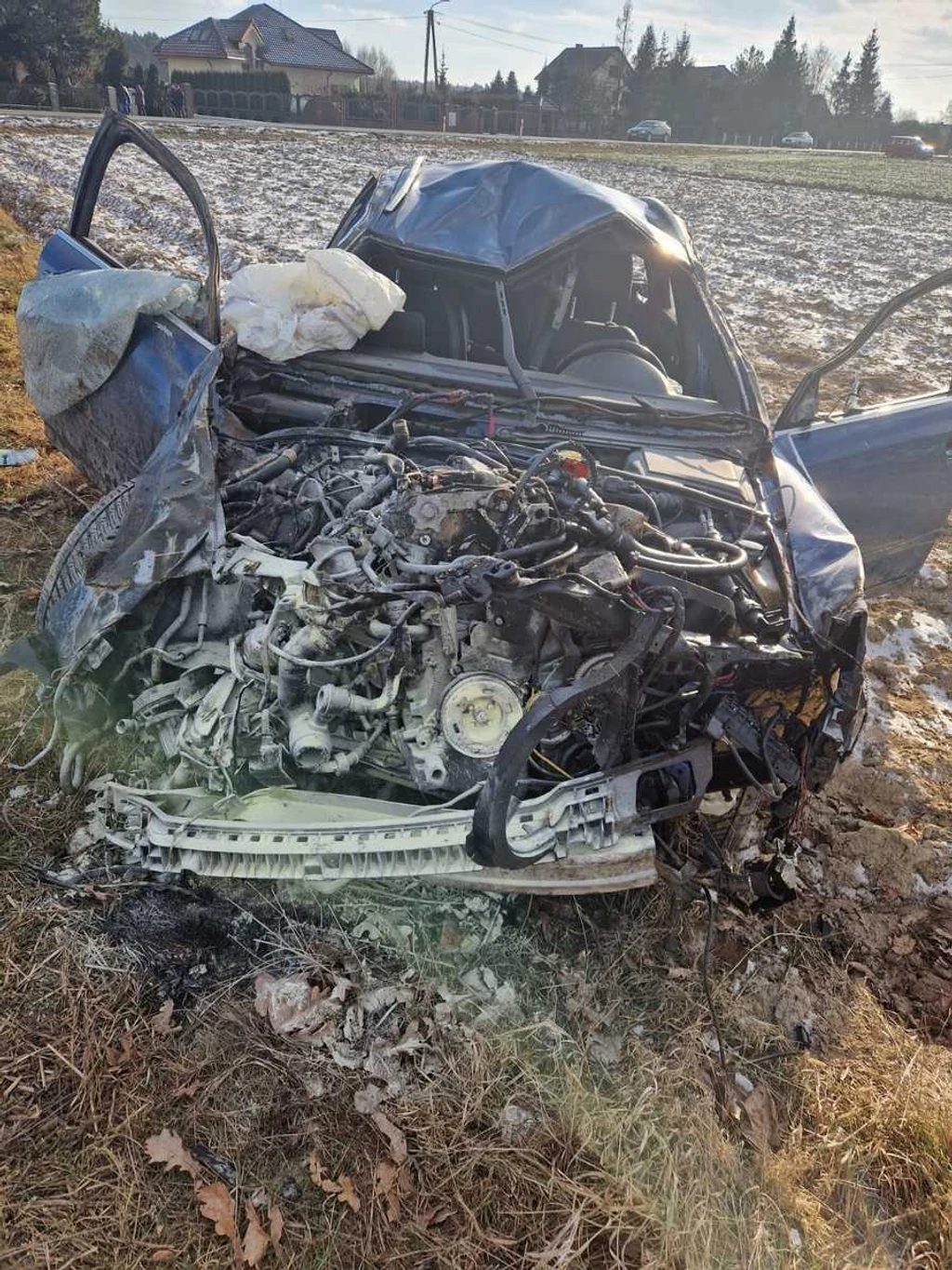 Auto po nehode.