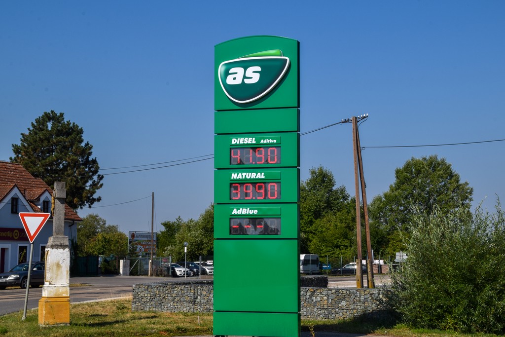 Čerpacia stanica pri meste Lanžhot