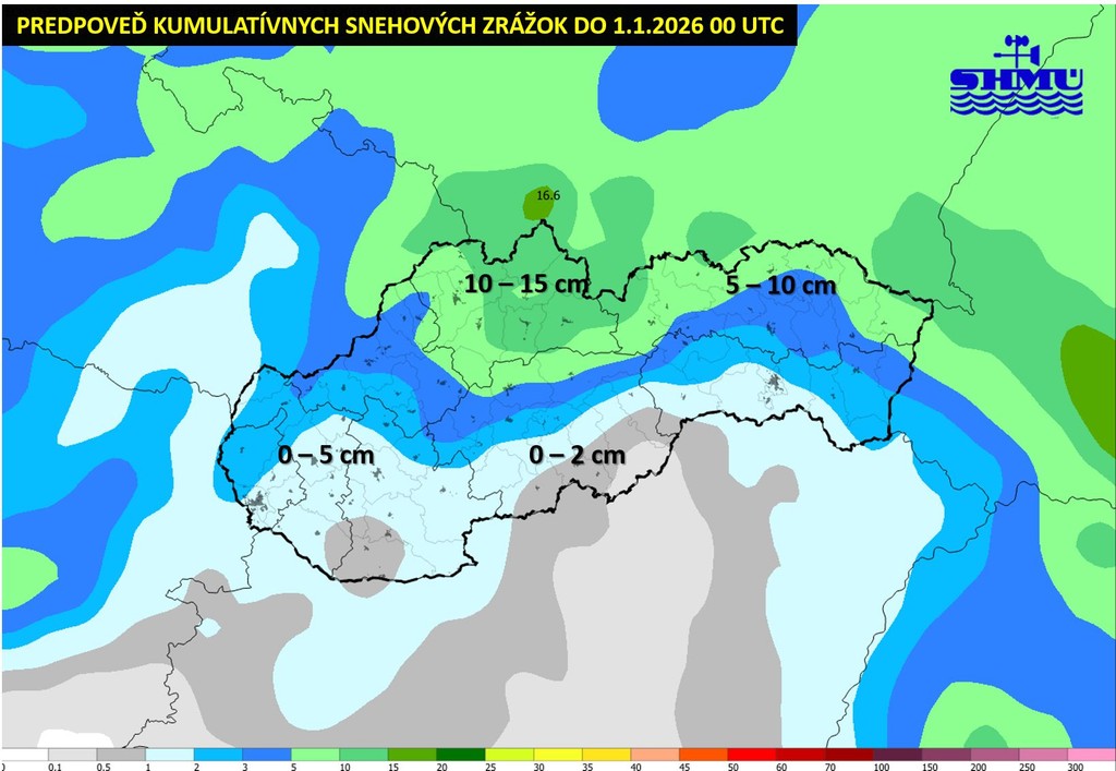 Predpoveď snehu do Nového roka