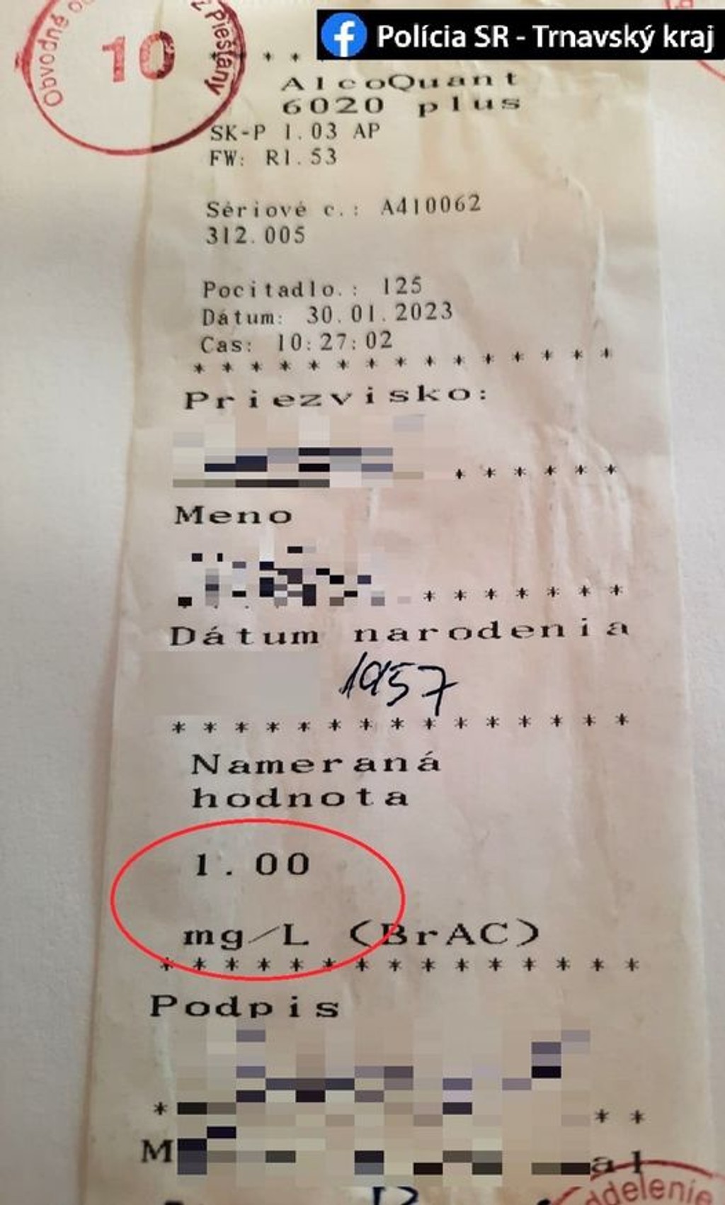 Učiteľka nafúkala viac ako dve promile.