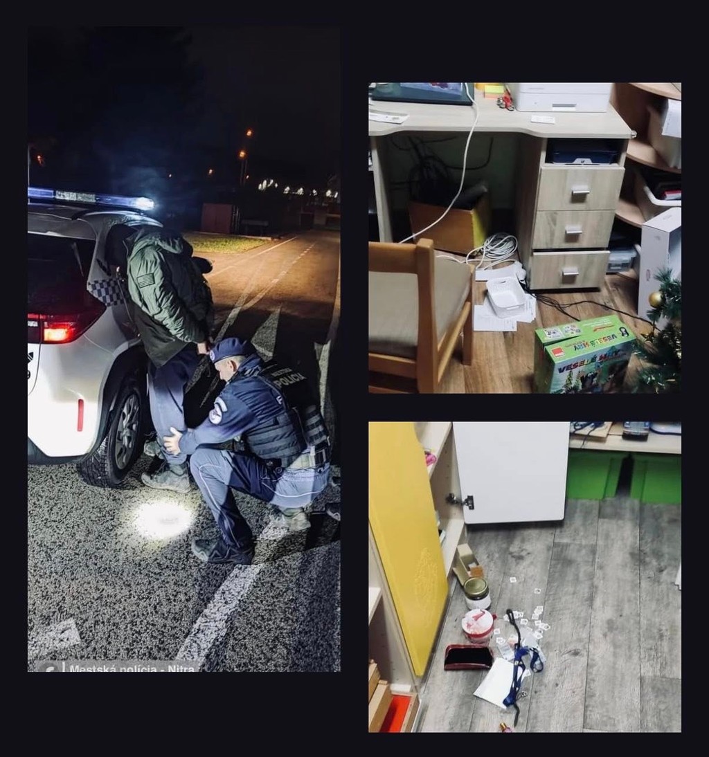 Zlodej sa zabarikádoval.