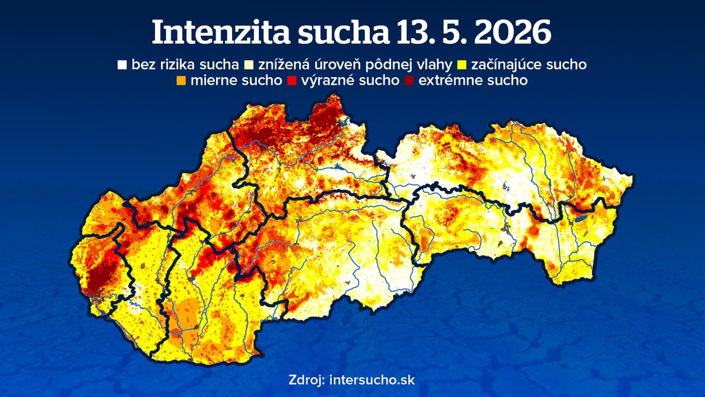 Intenzita sucha 13. 5. 2026
