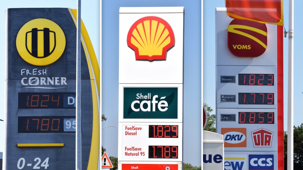 Aktuálne ceny na vybraných čerpacích staniciach