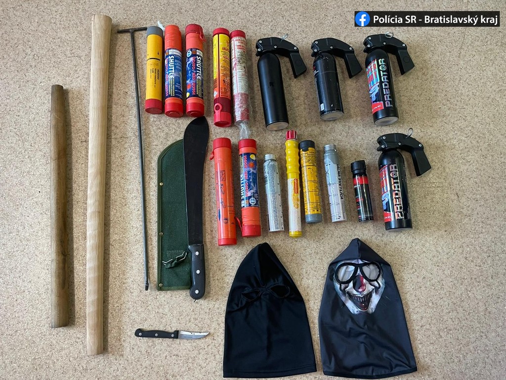 Zadržané predmety.