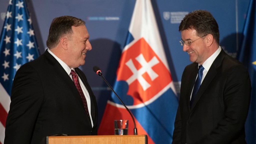 Lajčák na stretnutí s Pompeom, 12. 2. 2019.