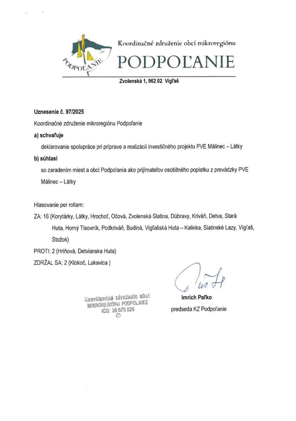 List starostov