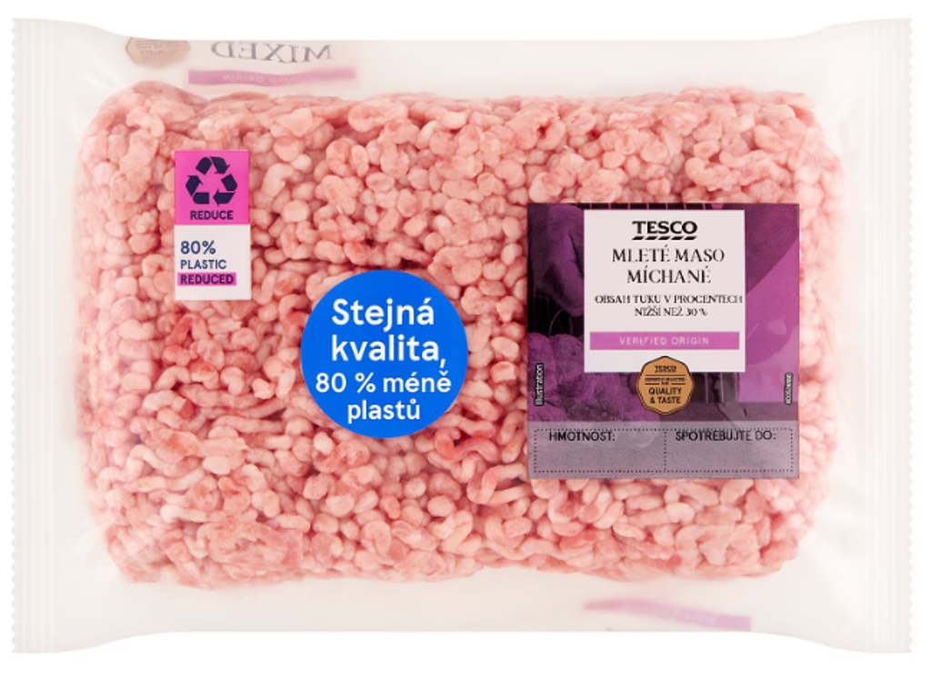 Nový obal na mleté mäso