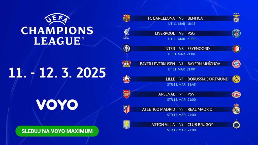 Rozpis zápasov Liga majstrov