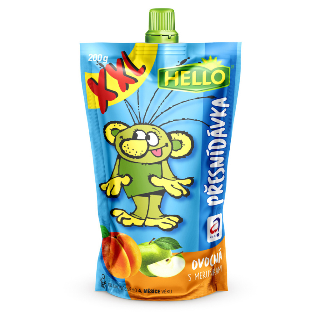 HELLO XXL Dojčenská výživa s marhuľami 200 g