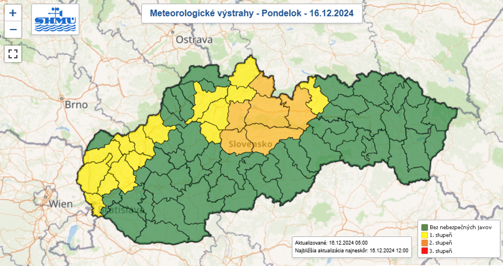 Platia výstrahy pred vetrom.