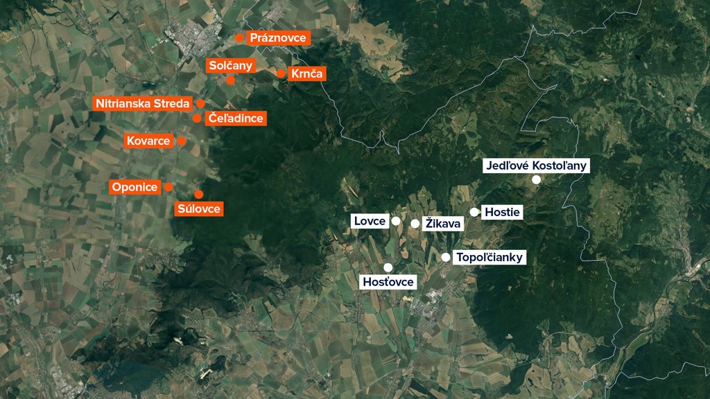 Obce, kde platí zákaz chodiť do lesa