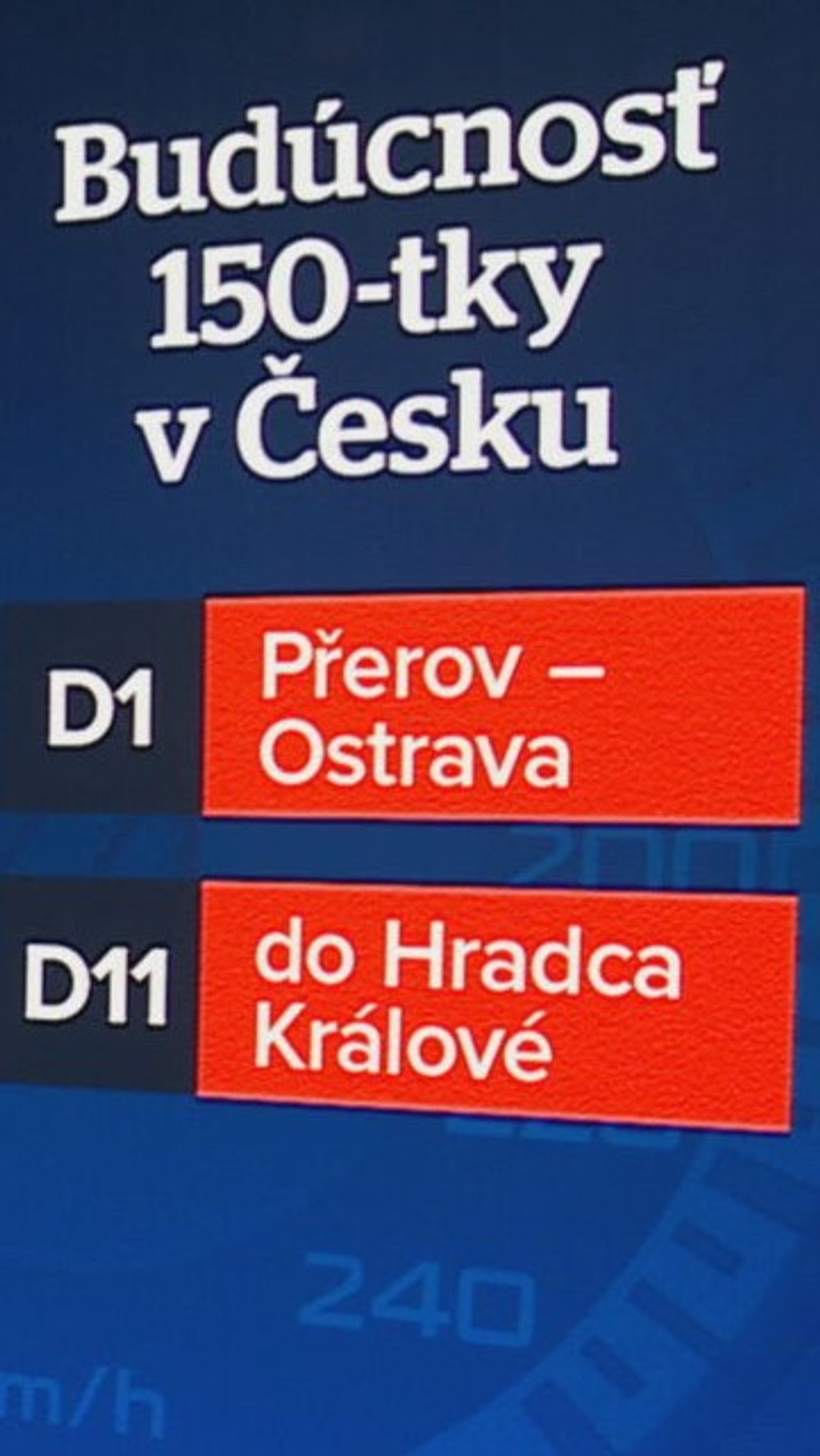 Zmeny najvyššej povolenej rýchlosti na diaľnici