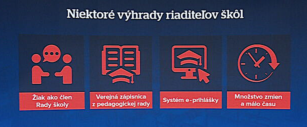 Výhrady riaditeľov. 