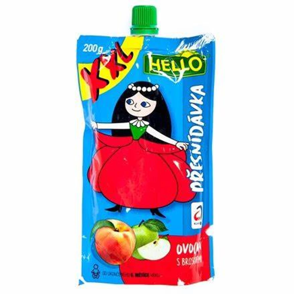 HELLO XXL Dojčenská výživa s broskyňami 200 g