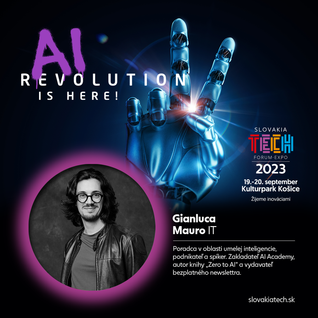 Odborník na umelú inteligenciu vystúpi na SlovakiaTechu 2023.