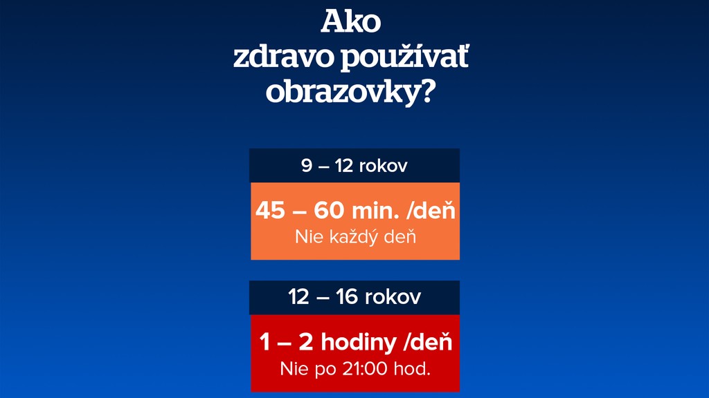 Ako zdravo používať obrazovky?