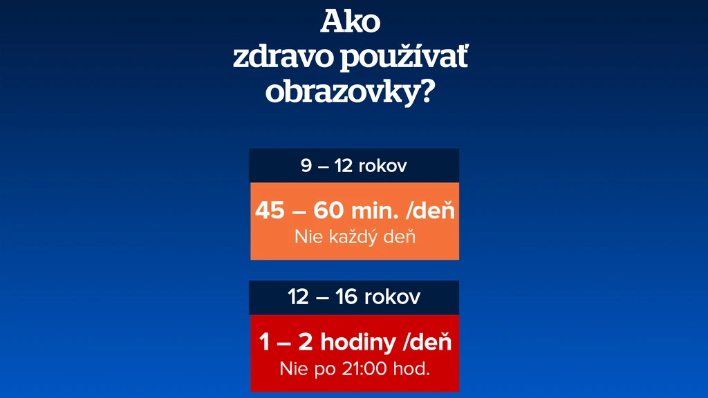 Ako zdravo používať obrazovky?
