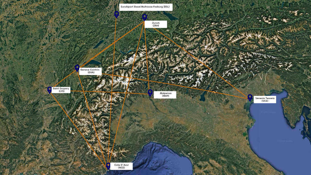 Mapa turbulentných letov
