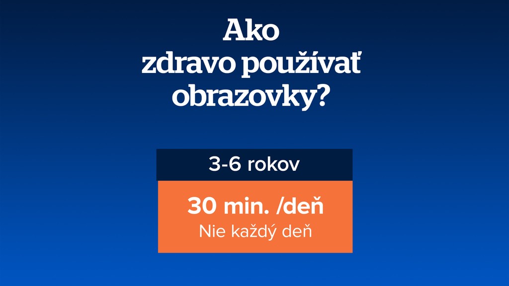 Ako zdravo používať obrazovky?