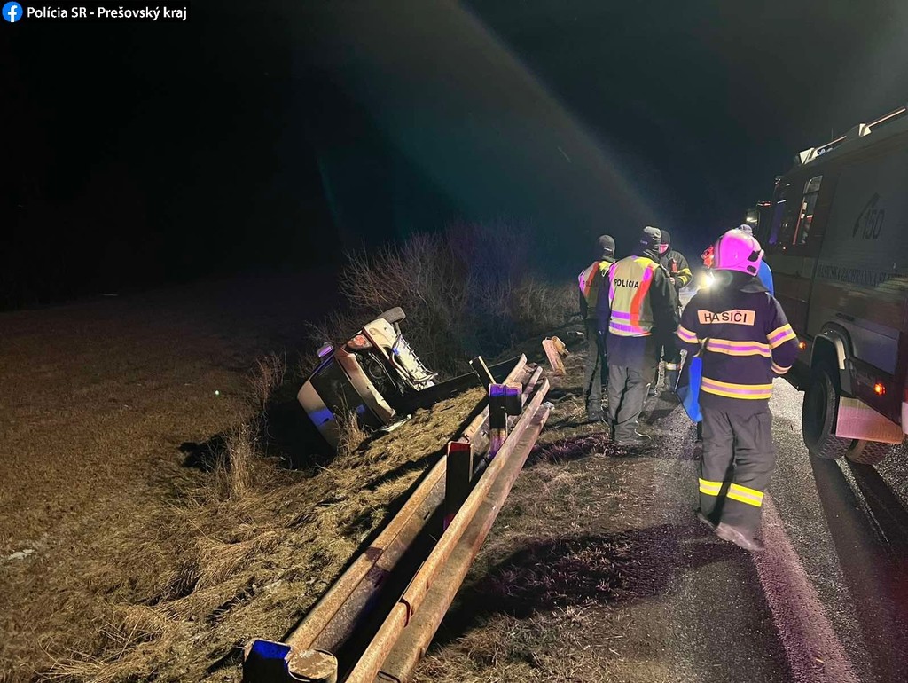 Nehoda ukrajinskej dodávky.